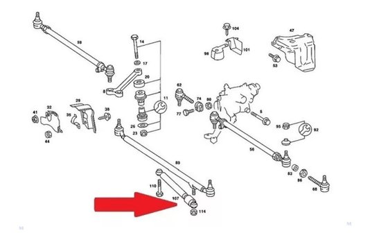 Amortecedor Direção Mercedes Benz
