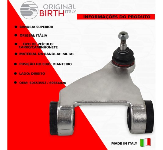 Bandeja Superior Dianteira Direita Alfa Romeo