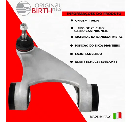 Bandeja Superior Dianteira Esquerda Alfa Romeo