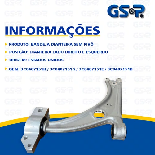 Bandeja Suspensão Dianteira Audi Volkswagen