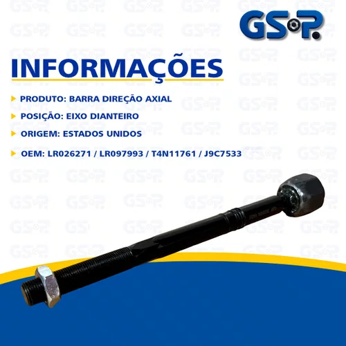 Braço Axial Caixa Direção Land Rover e Jaguar