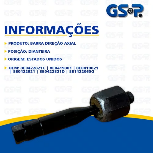 Braço Axial Caixa Direção Volkswagen e Audi