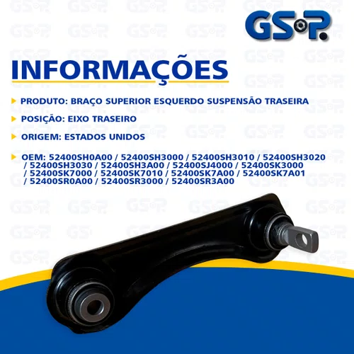 Braço Superior Traseiro Esquerdo Honda Civic