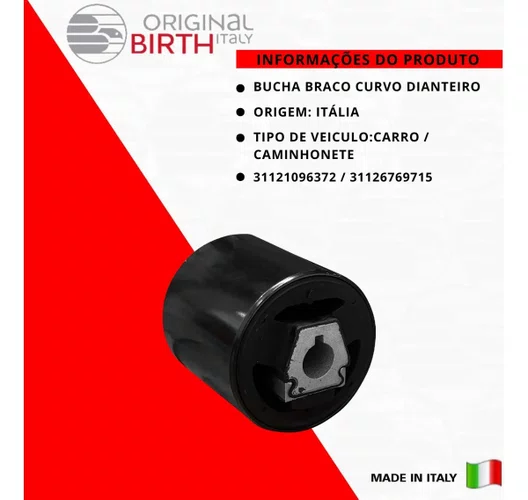 Bucha Braco Curvo Dianteiro Bmw