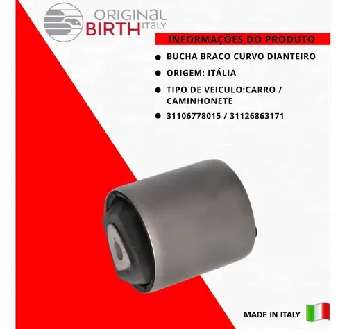 Bucha Braco Curvo Dianteiro Bmw