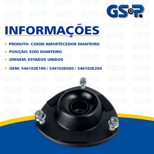 Coxim Amortecedor Dianteiro Hyundai e Kia