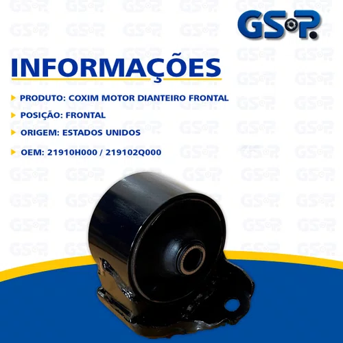 Coxim Frontal Motor KIA e Hyundai