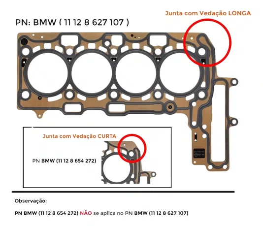 Juntas Do Cabeçote BMW e Mini Cooper