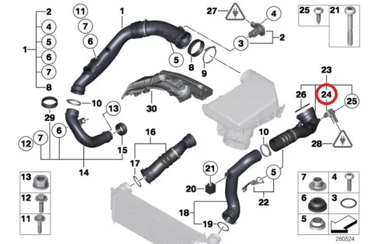 Sensor Map BMW