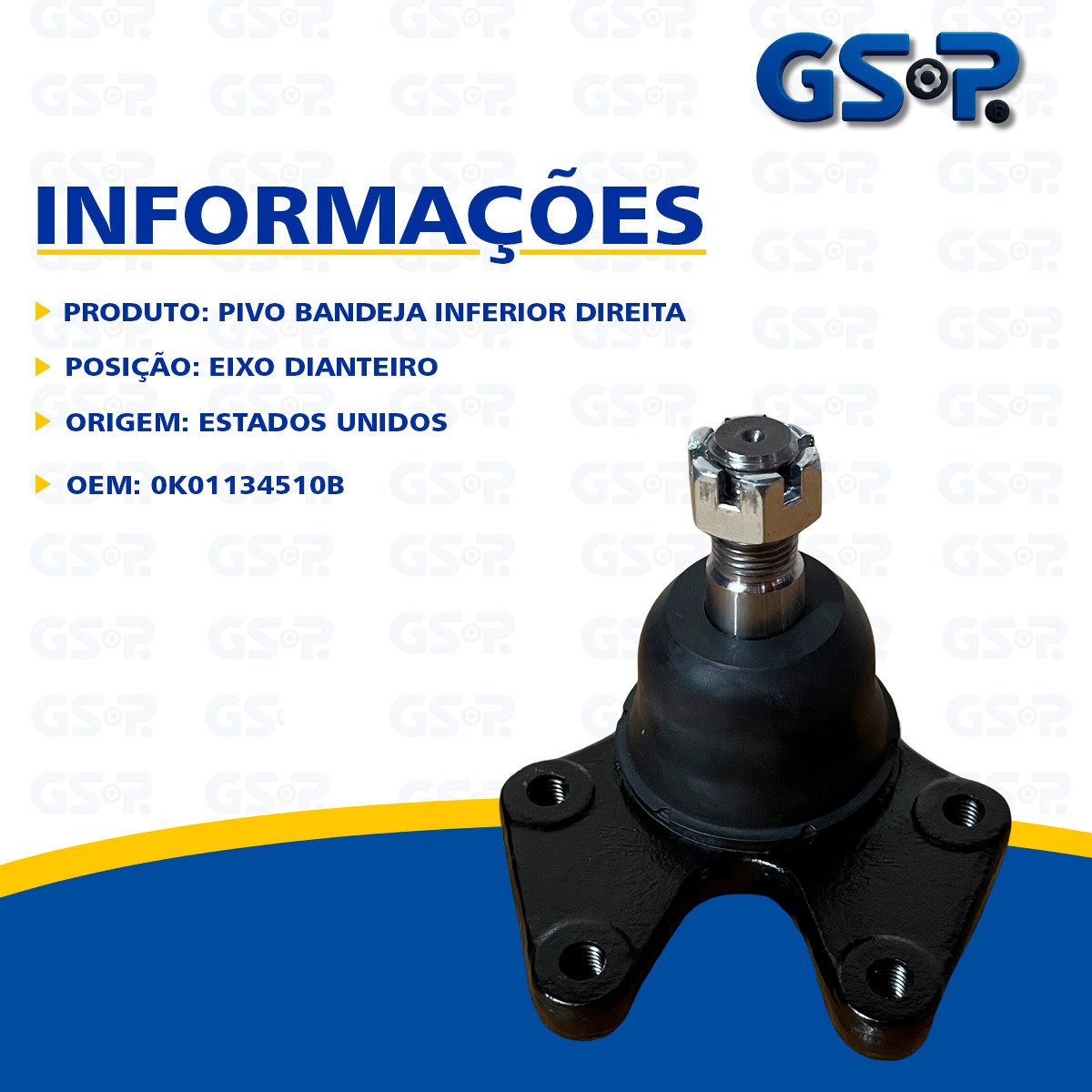 Pivô Bandeja Inferior Dianteira KIA Sportage